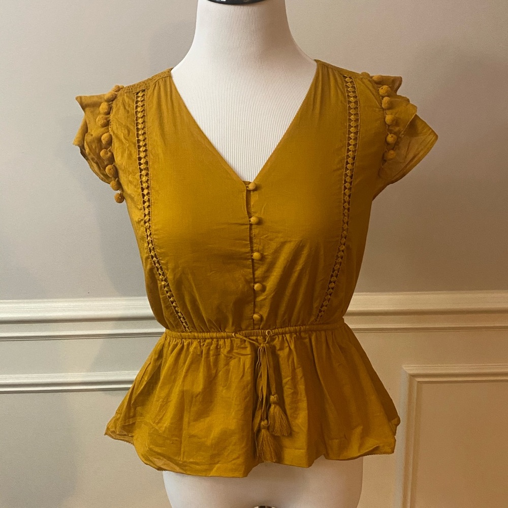 J Crew Point Sur Blouse